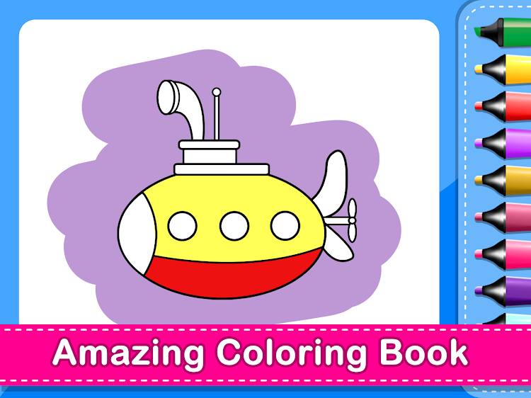 #1. Coloring Games: Color & Paint (Android) By: Supergirl Game Studio