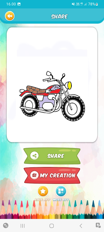 #1. Coloring Motor Bike Racing (Android) By: Zalea