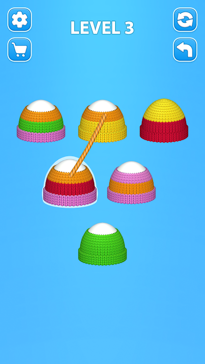 #1. Cozy Knitting: Sorting games (Android) By: Freeplay Inc