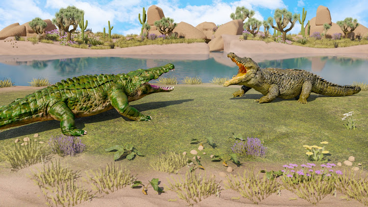 #1. Crocodile Family: Animal Games (Android) By: SimuFusion Studios