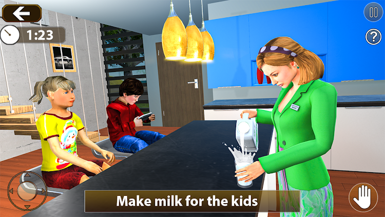 #1. Family Simulator Baby Games 3D (Android) By: Legendary Cluster Arena