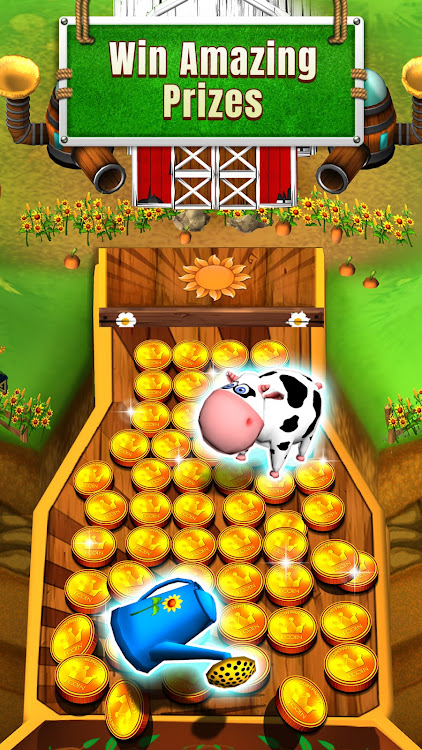 #2. Farm Flowers Coin Party Dozer (Android) By: Mindstorm Studios