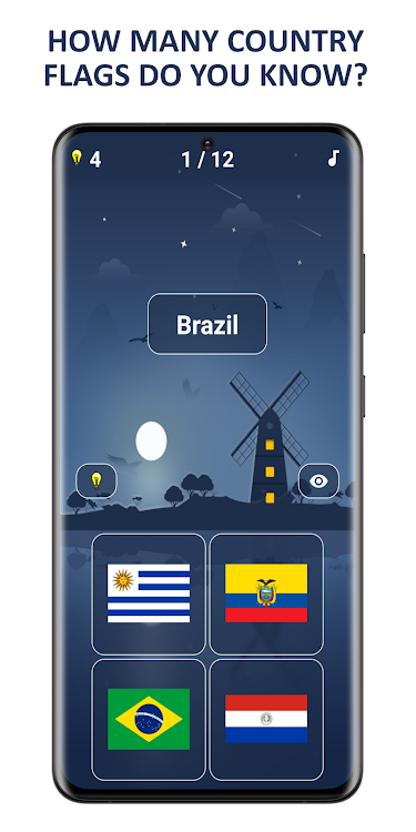 #1. Flags Quiz: Guess The Flag (Android) By: Gryffindor apps