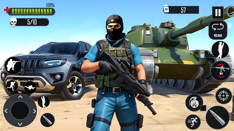 #1. Fps Ops Gun Shooting Games (Android) By: The Game Feast