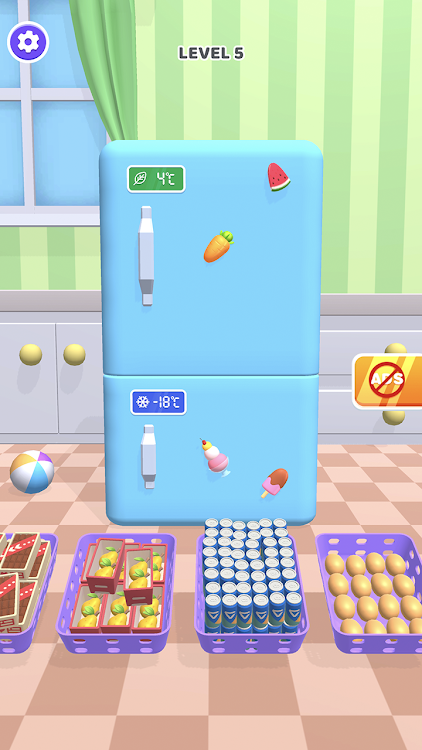 #1. Fridge Organizing Game (Android) By: Koi Games