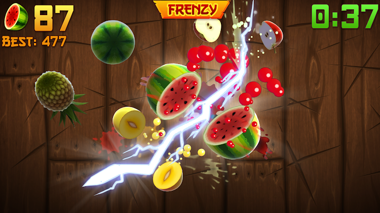 #1. Fruit Ninja® (Android) By: Halfbrick Studios