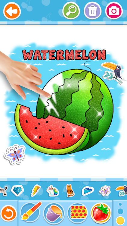 #1. Fruits and Vegetables Coloring (Android) By: Baram FZE