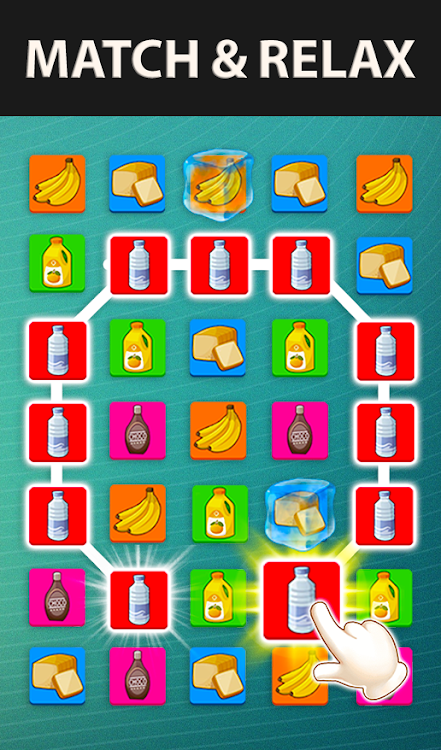 #1. Grocery Items Match 3 Game (Android) By: Hub Apps & Games Studio