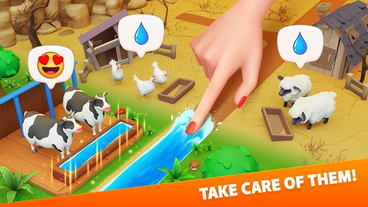 #1. Klondike Adventures: Farm Game (Android) By: VIZOR APPS LTD.