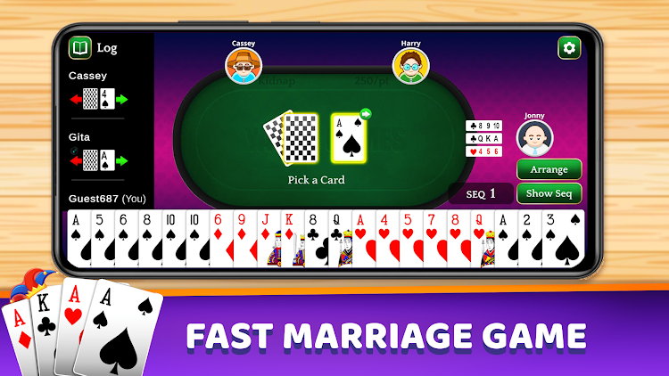 #1. Marriage Card Game (Android) By: Yarsa Games