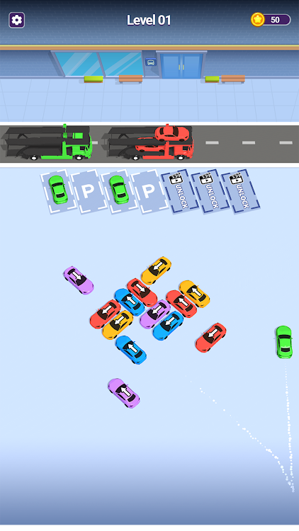 #1. Mini Car Jam: Color Sort (Android) By: Brames