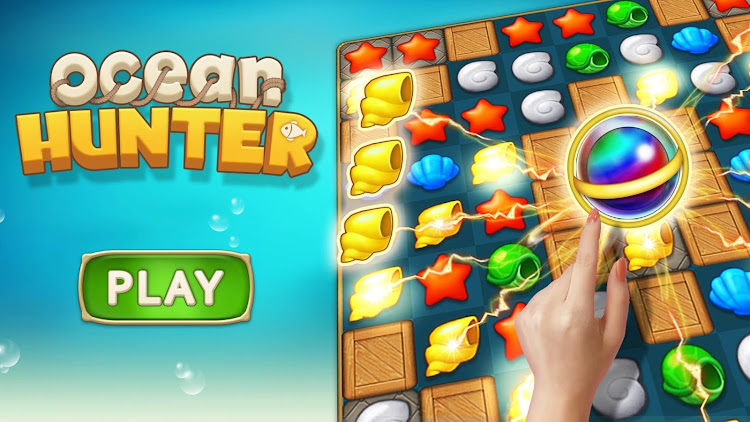 #1. Ocean Hunter : Match 3 Puzzle (Android) By: SuperDay