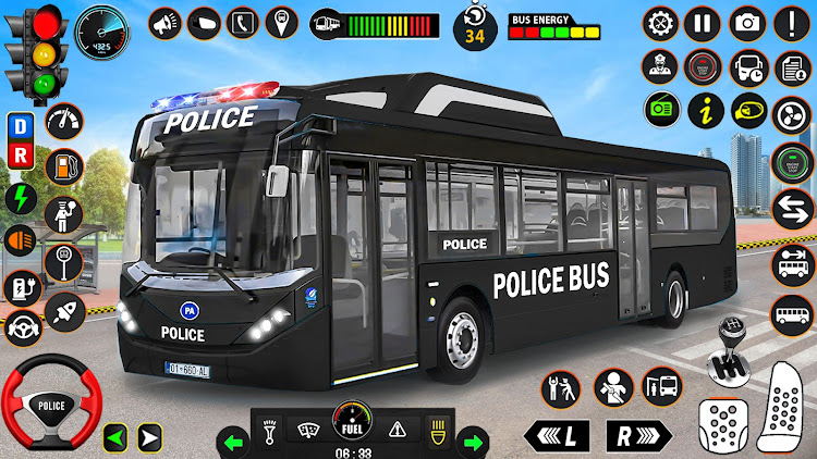 #1. Police Bus Simulator: Bus Game (Android) By: Play Action