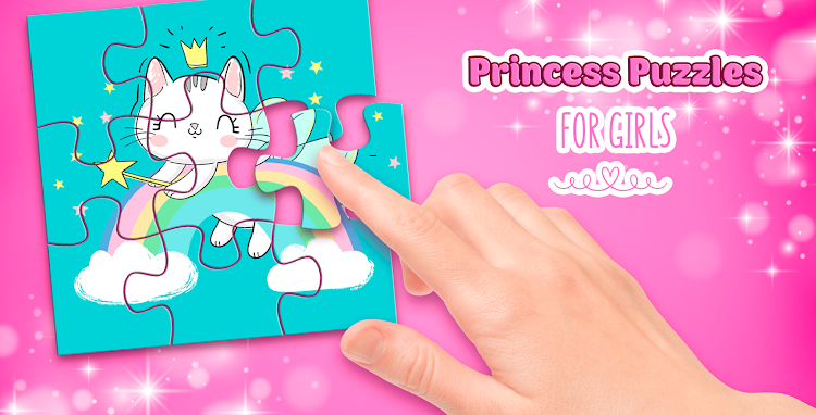 #1. Princess Game Puzzles for Kids (Android) By: Girls Photo Editor