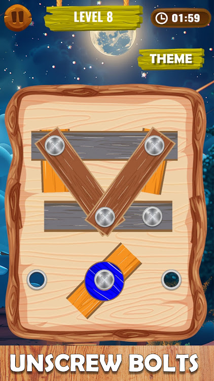 #1. Screw Nuts and Bolts Puzzle (Android) By: Dream to Rise