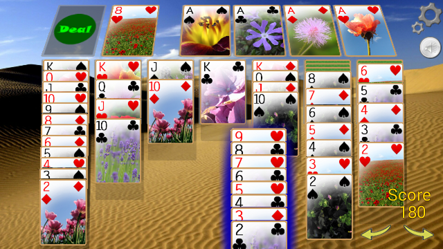 #1. Solitaire 3D Classic Klondike+ (Android) By: Jawfin Developments