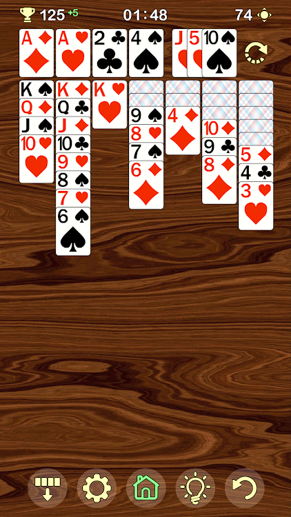 #1. Classic Solitaire "CardMaster" (Android) By: Red Gem Games