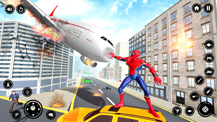 #1. Spider Hero Rope Hero Fighter (Android) By: Falcon Game Era