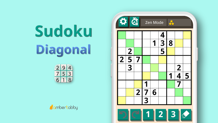 #1. Sudoku Diagonal (Android) By: ambertabby