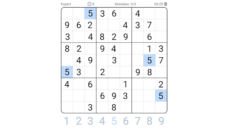 #7. Sudoku Game - Daily Puzzles (Android) By: GamoVation