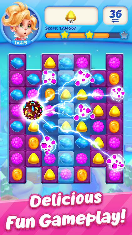 #1. Sweets Match (Android) By: 707 INTERACTIVE: Fun Epic Casual Games