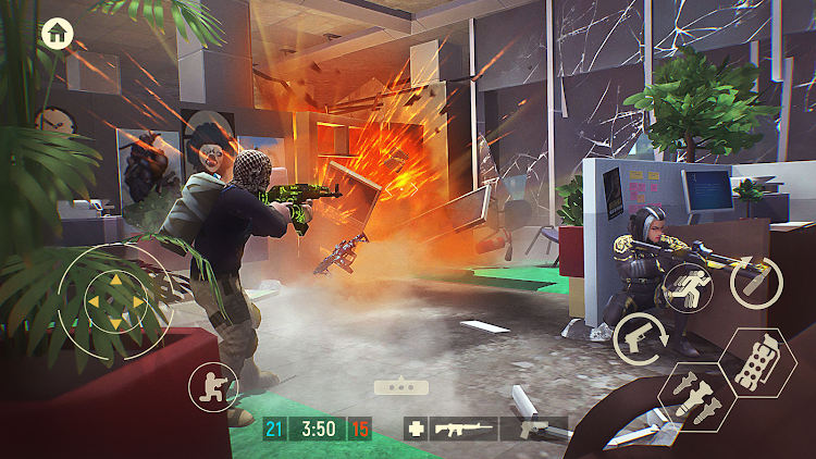 #1. Tacticool: Tactical fire games (Android) By: Panzerdog