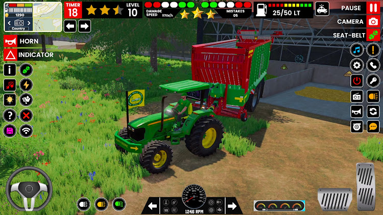 #1. Tractor Farming Games Offline (Android) By: GameSimulator3d