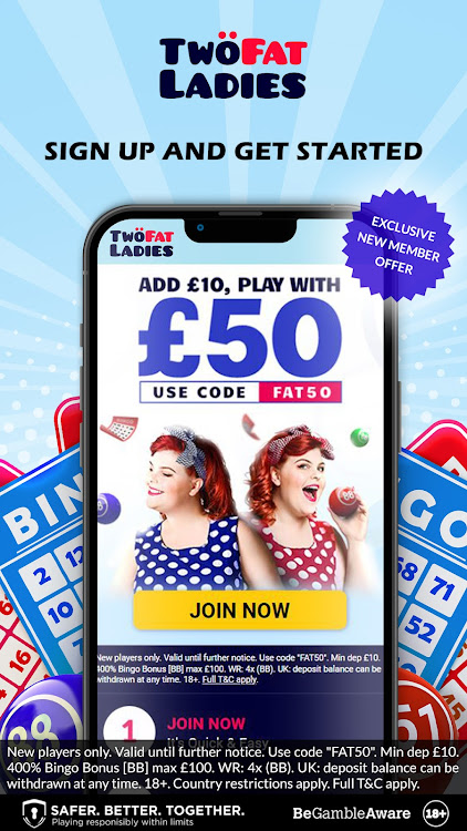 #1. Two Fat Ladies - Bingo & Slots (Android) By: Rank Digital Services (Gibraltar) Limited