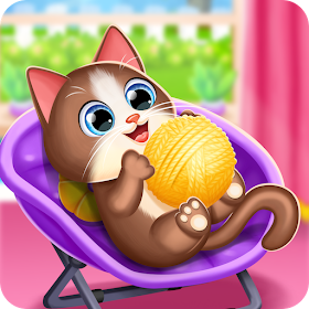 Virtual cat pet care life