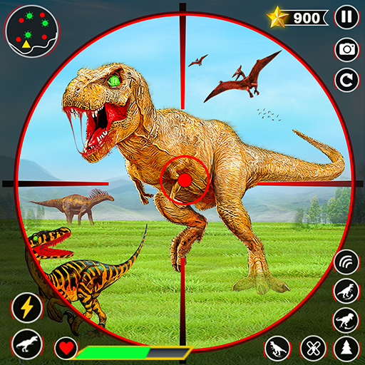 #1. Wild Dino Hunter 3D Gun Games (Android) By: microclip