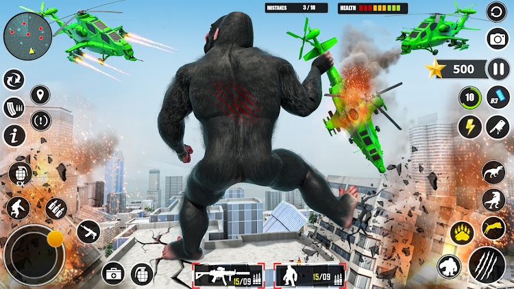 #1. Wild Gorilla Game: Smash City (Android) By: MegaGamez